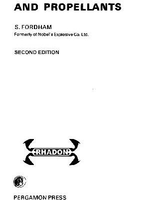 خرید و دانلود نسخه کامل کتاب High Explosives and Propellants