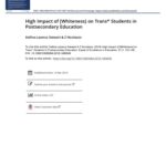 خرید و دانلود نسخه کامل کتاب High Impact of [Whiteness] on Trans* Students in Postsecondary Education