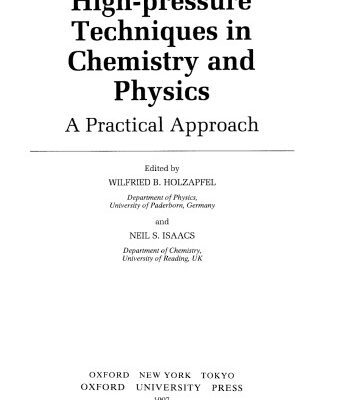 خرید و دانلود نسخه کامل کتاب High pressure techniques in chemistry and physics: a practical approach