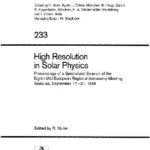 خرید و دانلود نسخه کامل کتاب High Resolution in Solar Physics