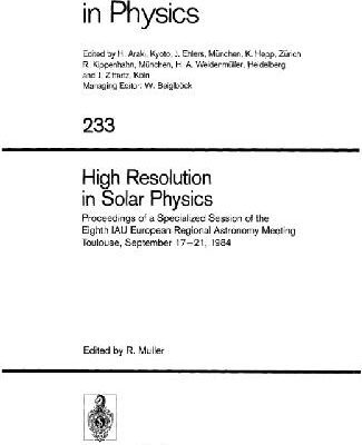 خرید و دانلود نسخه کامل کتاب High Resolution in Solar Physics