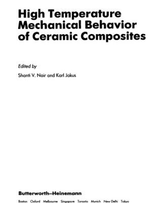 خرید و دانلود نسخه کامل کتاب High Temperature Mechanical Behaviour Of Ceramic Compounds