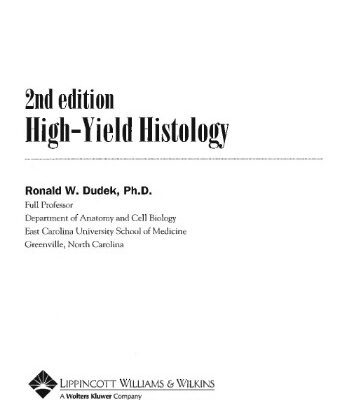 خرید و دانلود نسخه کامل کتاب High-Yield Histology