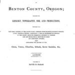 خرید و دانلود نسخه کامل کتاب History Of Benton County, Oregon: Including Its Geology, Topography, Soil And Productions