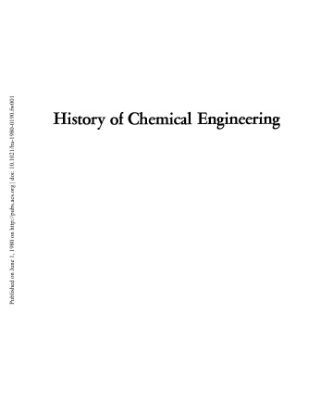 خرید و دانلود نسخه کامل کتاب History of Chemical Engineering