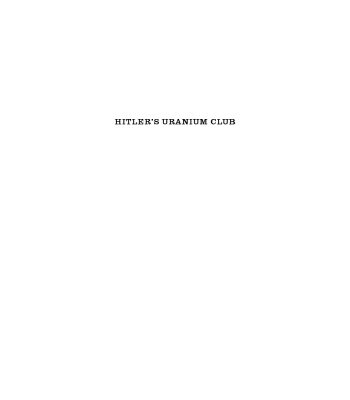 خرید و دانلود نسخه کامل کتاب Hitler’s Uranium Club: The Secret Recordings at Farm Hall