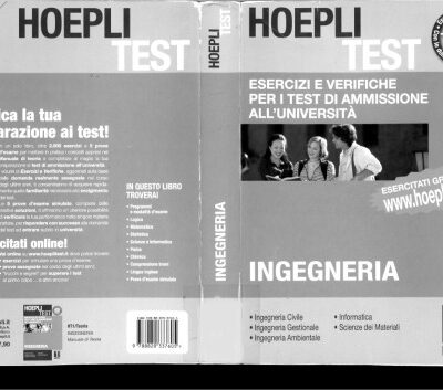خرید و دانلود نسخه کامل کتاب Hoepli test-Esercizi e verifiche per il test di ammissione ingegneria