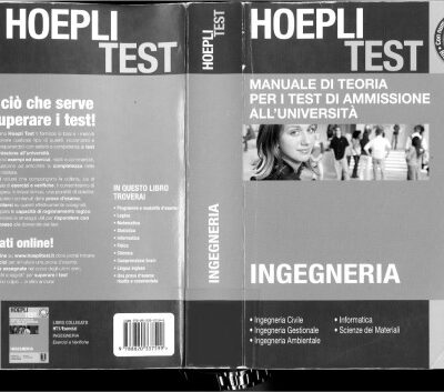 خرید و دانلود نسخه کامل کتاب Hoepli test-Manuale di teoria per i test di ammissione all’università -Ingegneria