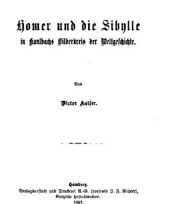 خرید و دانلود نسخه کامل کتاب Homer und die Sibylle in Kaulbachs Bilderkreis der Weltgeschichte