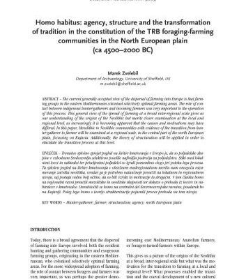 خرید و دانلود نسخه کامل کتاب Homo habitus: agency, structure and the transformation of tradition in the constitution of the TRB foraging-farming communities in the North European plain (ca 4500-2000 BC)