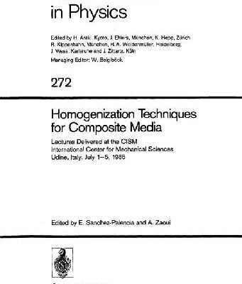 خرید و دانلود نسخه کامل کتاب Homogenization Techniques for Composite Media