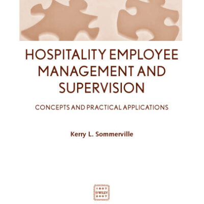 خرید و دانلود نسخه کامل کتاب Hospitality Employee Management and Supervision: Concepts and Practical Applications