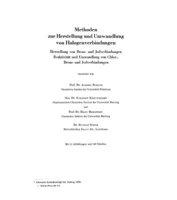 خرید و دانلود نسخه کامل کتاب Houben-Weyl Methoden der organischen Chemie vol.5-4 Bromine and Iodine Compounds
