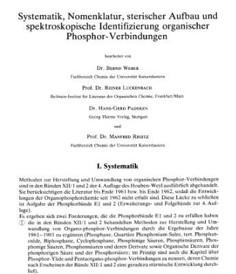 خرید و دانلود نسخه کامل کتاب Houben-Weyl Methoden der organischen Chemie vol.E1 Organic Phosphorus Compounds I