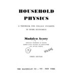 خرید و دانلود نسخه کامل کتاب Household Physics; A Textbook for college students in home economics
