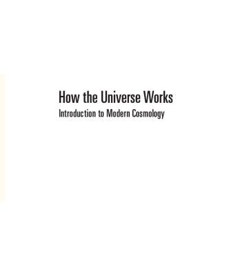 خرید و دانلود نسخه کامل کتاب How the Universe Works: Introduction to Modern Cosmology