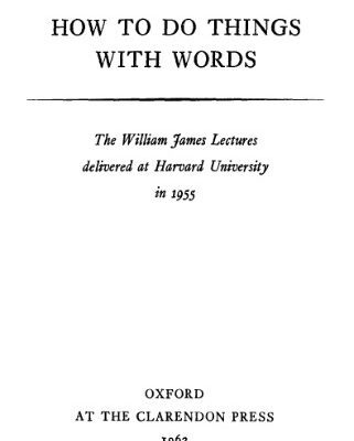 خرید و دانلود نسخه کامل کتاب How to Do Things with Words: Second Edition
