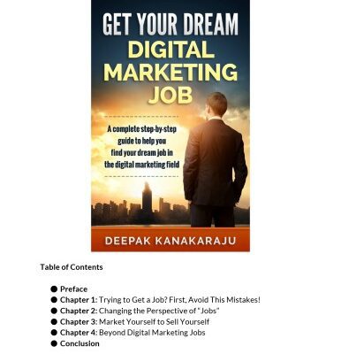 خرید و دانلود نسخه کامل کتاب How to Get Your Dream Digital Marketing Job A step-by-step guide to get your dream job in the digital marketing field