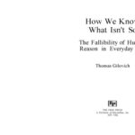 خرید و دانلود نسخه کامل کتاب How We Know What Isn’t So: The Fallibility of Human Reason in Everyday Life