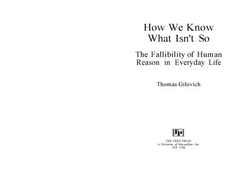 خرید و دانلود نسخه کامل کتاب How We Know What Isn’t So: The Fallibility of Human Reason in Everyday Life_68cc3caec9233.jpeg خرید و دانلود نسخه کامل کتاب How We Know What Isn’t So: The Fallibility of Human Reason in Everyday Life