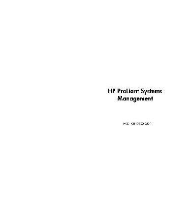 خرید و دانلود نسخه کامل کتاب Hp Proliant Systems Management Training Student Guide