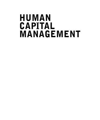 خرید و دانلود نسخه کامل کتاب Human Capital Management: Achieving Added Value Through People