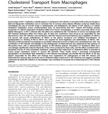 خرید و دانلود نسخه کامل کتاب Human Immunodeficiency Virus Impairs Reverse Chole