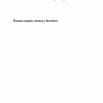 خرید و دانلود نسخه کامل کتاب Human Organic Memory Disorders