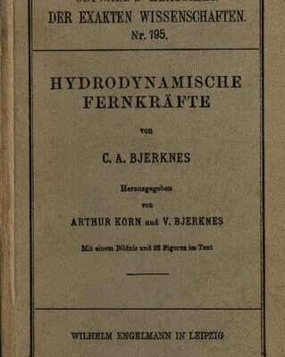 خرید و دانلود نسخه کامل کتاب Hydrodynamische Fernkräfte