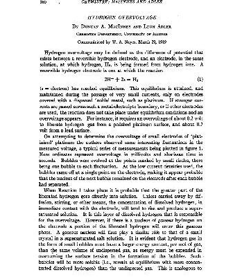 خرید و دانلود نسخه کامل کتاب Hydrogen Overvoltage (1919)(en)(4s)