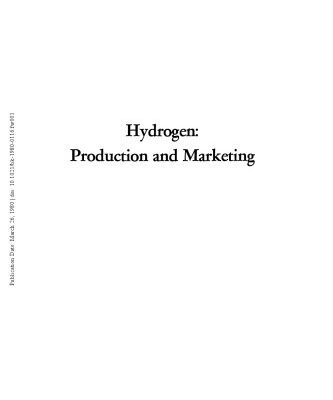 خرید و دانلود نسخه کامل کتاب Hydrogen: Production and Marketing