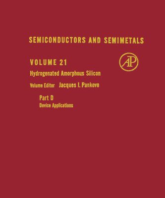 خرید و دانلود نسخه کامل کتاب Hydrogenated Amorphous Silicon, Part D  Device Applications