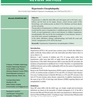 خرید و دانلود نسخه کامل کتاب Hypertensive Encephalopathy