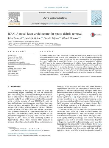 خرید و دانلود نسخه کامل کتاب ICAN: A novel laser architecture for space debris removal_68be9738e4eb3.jpeg خرید و دانلود نسخه کامل کتاب ICAN: A novel laser architecture for space debris removal