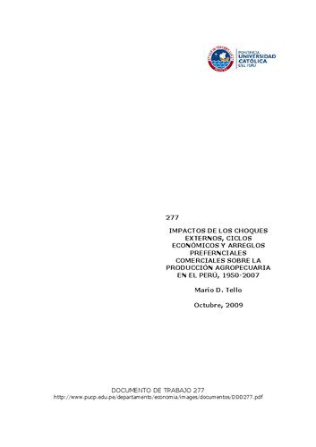 خرید و دانلود نسخه کامل کتاب Impactos de los choques externos, ciclos económicos y arreglos preferenciales comerciales sobre la producción agropecuaria en el Perú, 1950-2007_68c29f56438a8.jpeg خرید و دانلود نسخه کامل کتاب Impactos de los choques externos, ciclos económicos y arreglos preferenciales comerciales sobre la producción agropecuaria en el Perú, 1950-2007