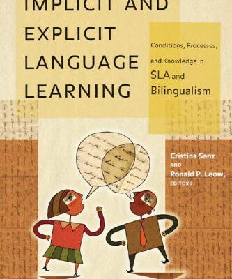خرید و دانلود نسخه کامل کتاب Implicit and Explicit Language Learning