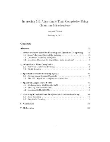 خرید و دانلود نسخه کامل کتاب Improving ML Algorithmic Time Complexity Using Quantum Infrastructure_68bd8682e7d71.jpeg خرید و دانلود نسخه کامل کتاب Improving ML Algorithmic Time Complexity Using Quantum Infrastructure