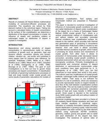 خرید و دانلود نسخه کامل کتاب Impurity distribution in submerged heating method with and without rotation