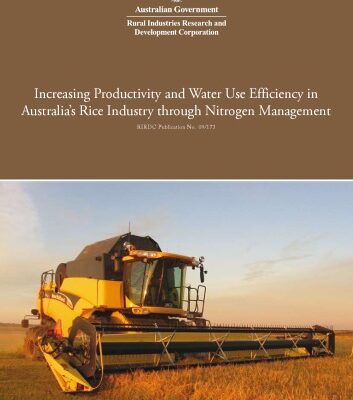 خرید و دانلود نسخه کامل کتاب Increasing Productivity and Water Use Efficiency in Australia’s Rice Industry through Nitrogen Management