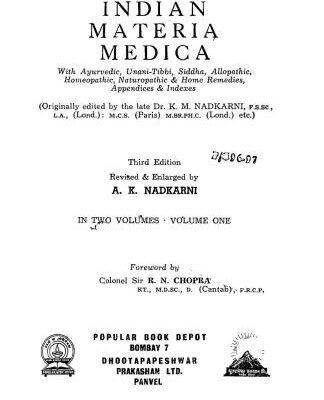 خرید و دانلود نسخه کامل کتاب Indian Materia medica. Vol.1