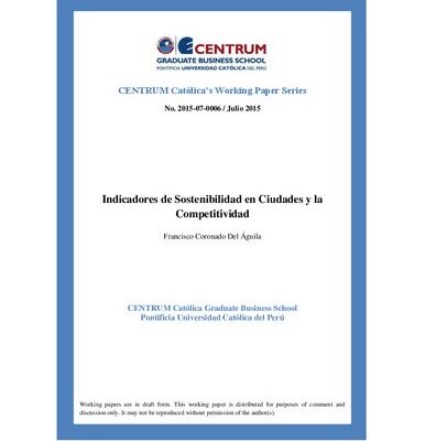 خرید و دانلود نسخه کامل کتاب Indicadores de Sostenibilidad en Ciudades y la Competitividad
