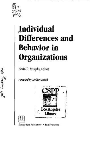 خرید و دانلود نسخه کامل کتاب Individual Differences and Behavior in Organizations_68d81143190cb.jpeg خرید و دانلود نسخه کامل کتاب Individual Differences and Behavior in Organizations