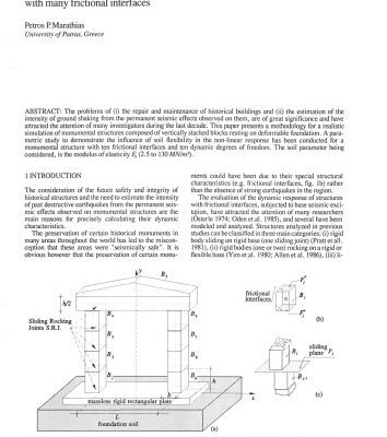 خرید و دانلود نسخه کامل کتاب Influence of foundation flexibility on the earthquake response of structures with many frictional interfaces