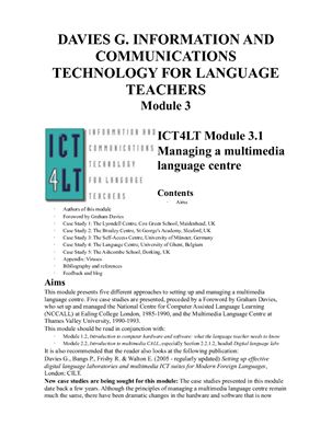 خرید و دانلود نسخه کامل کتاب Information and Communications Technology for Language Teachers. Module 3. Advanced level