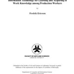 خرید و دانلود نسخه کامل کتاب Information technology for learning and acquiring of work knowledge among production workers