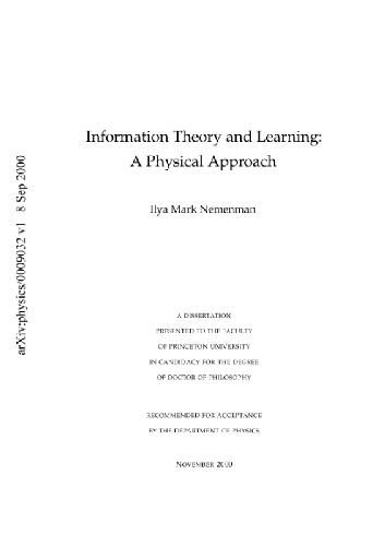 خرید و دانلود نسخه کامل کتاب Information theory and learning. A physical approach_68bdf042ce9bd.jpeg خرید و دانلود نسخه کامل کتاب Information theory and learning. A physical approach