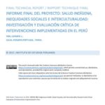 خرید و دانلود نسخه کامل کتاب Informe Final del Proyecto Salud indígena, inequidades sociales e interculturalidad: Investigación y evaluación crítica de intervenciones implementadas en el Perú