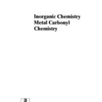 خرید و دانلود نسخه کامل کتاب Inorganic Chemistry, Metal Carbonyl Chemistry