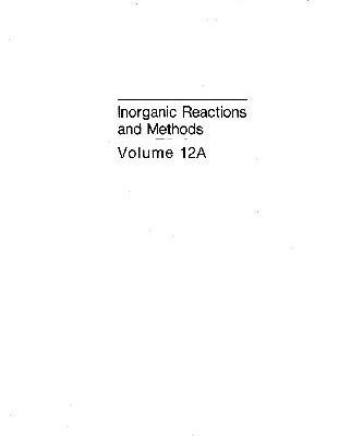 خرید و دانلود نسخه کامل کتاب Inorganic Reactions and Methods: The Formation of Bonds to Elements of Group Ivb (C, Si, Ge, Sn, Pb)