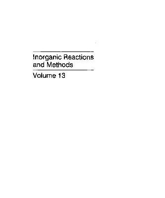 خرید و دانلود نسخه کامل کتاب Inorganic reactions and methods